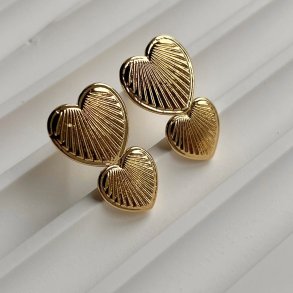 FRIIHOF+SIIG - TWO HEARTS - GULDBELAGTE RERINGE 