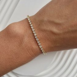 FRIIHOF+SIIG - TENNIS - GULDBELAGT ARMBND 