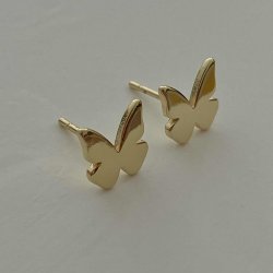 FRIIHOF+SIIG - BUTTERFLY - GULDBELAGTE RESTIKKER 