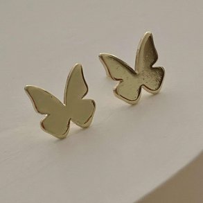 FRIIHOF+SIIG - BUTTERFLY - GULDBELAGTE RESTIKKER 