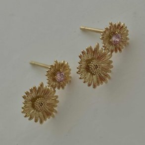 FRIIHOF+SIIG - FLOWER - GULDBELAGTE RESTIKKER 