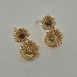 FRIIHOF+SIIG - FLOWER - GULDBELAGTE RESTIKKER 