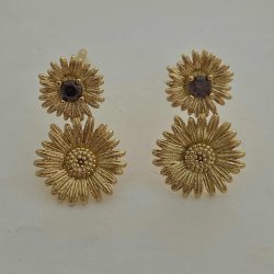 FRIIHOF+SIIG - FLOWER - GULDBELAGTE RESTIKKER 