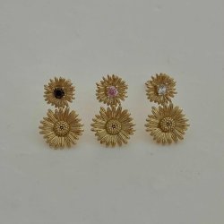 FRIIHOF+SIIG - FLOWER - GULDBELAGTE RESTIKKER 