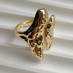 FRIIHOF+SIIG - ELVA - GULDBELAGT FINGERRING - JUSTERBAR 