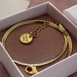 FRIIHOF+SIIG - SNAKE - GULDBELAGT ARMBND 