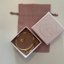 FRIIHOF+SIIG - SNAKE - GULDBELAGT ARMBND 