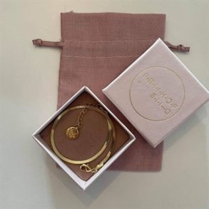 FRIIHOF+SIIG - SNAKE - GULDBELAGT ARMB�ND 